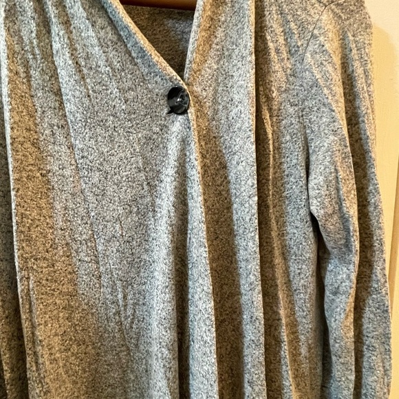 Apt. 9 Gray Asymmetrical Cascading Cardigan Sweater - Picture 2 of 6
